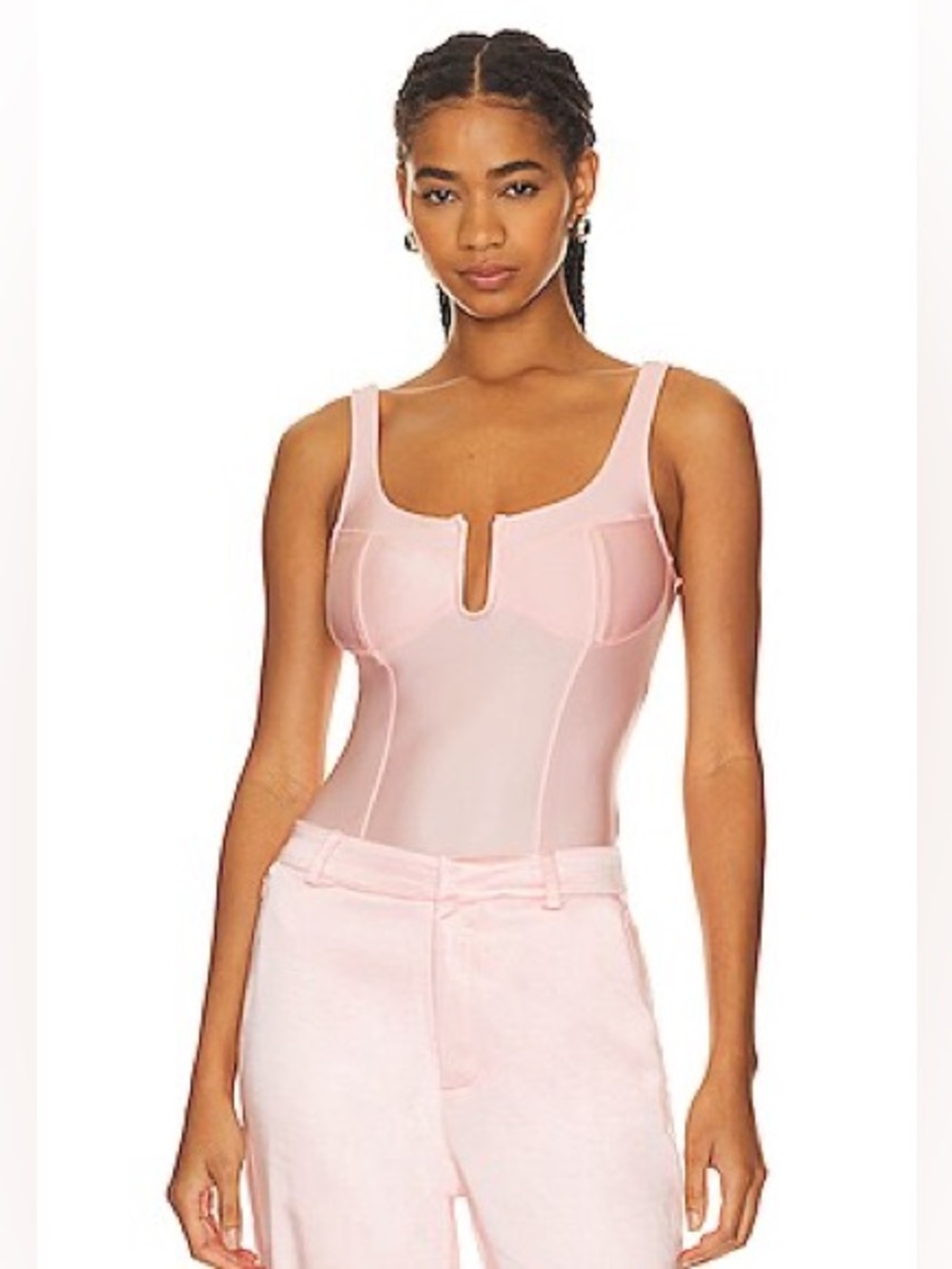 NWT Good American Satin U Corset Bodysuit